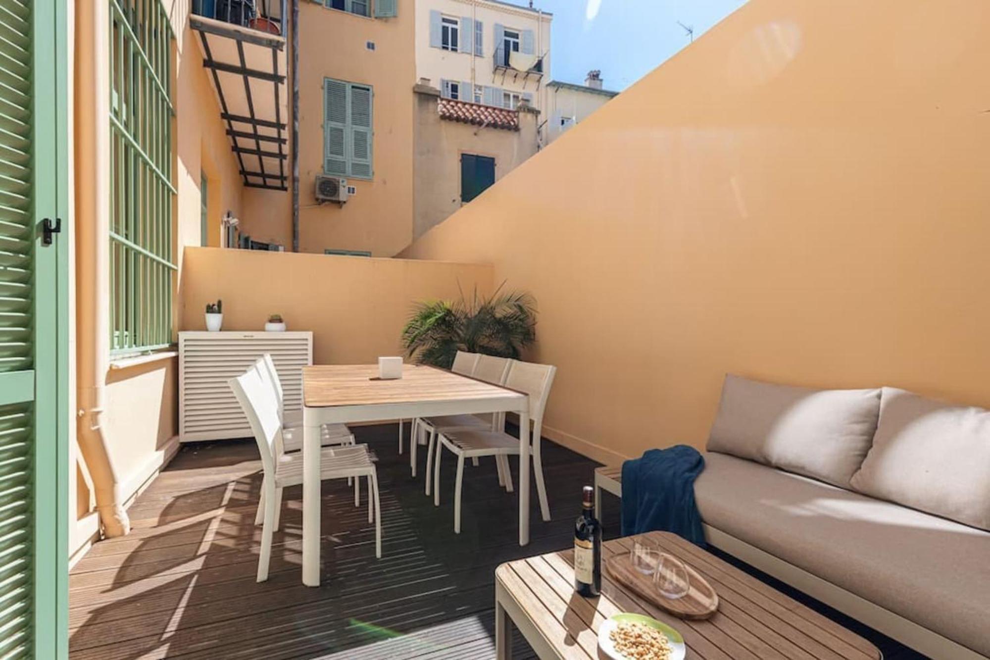 Gubernatis - Beautiful Duplex With Terrace Apartment Nice Luaran gambar