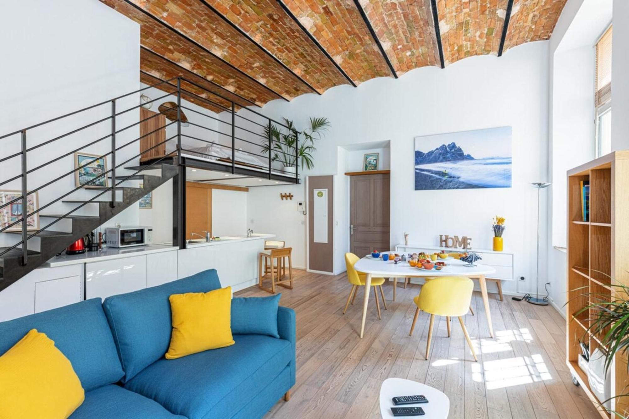 Gubernatis - Beautiful Duplex With Terrace Apartment Nice Luaran gambar