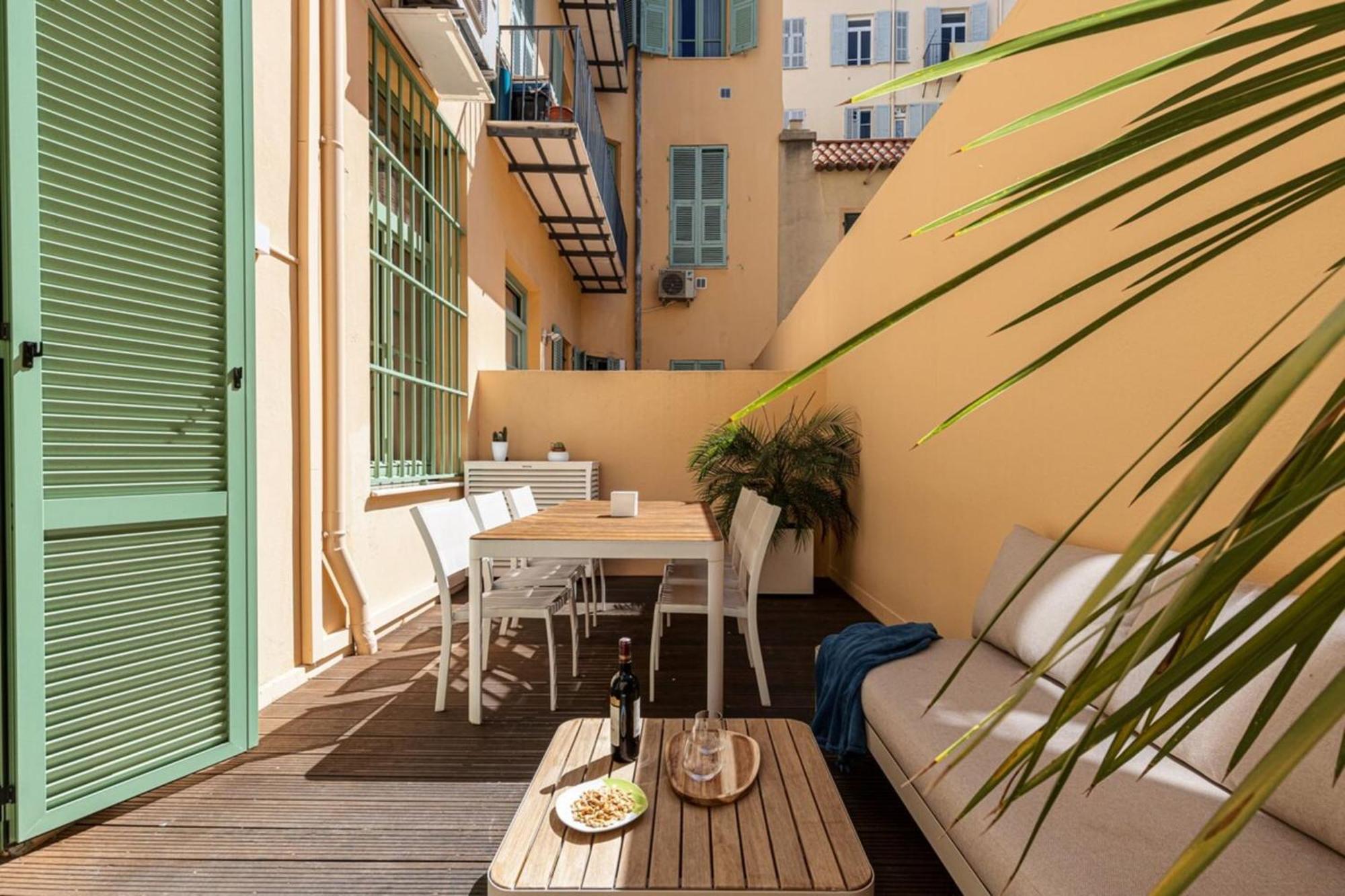 Gubernatis - Beautiful Duplex With Terrace Apartment Nice Luaran gambar